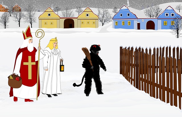Mikuláš, čert a anděl